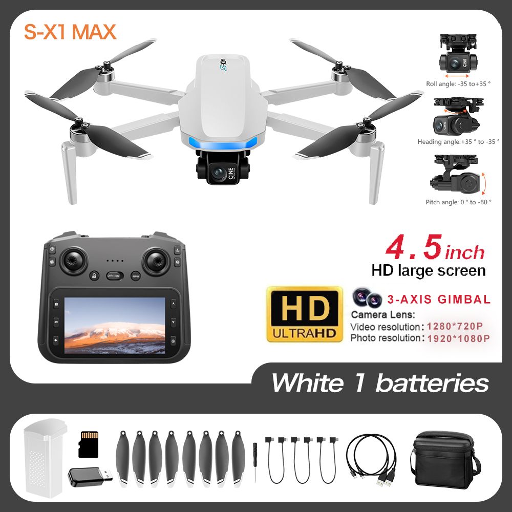 S-X1 Pro 4K GPS Drone with 3-A - đánh giá và giá Jjrc Drone X12