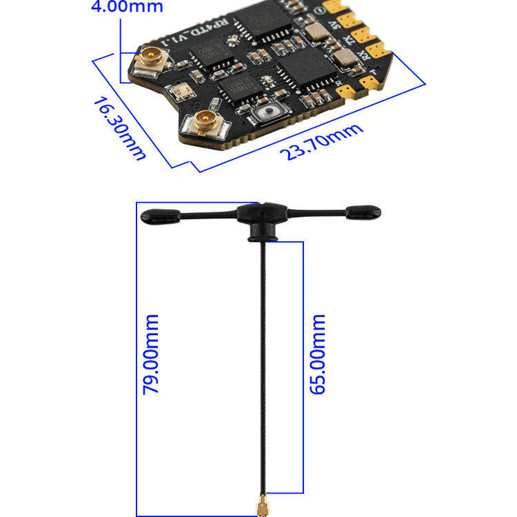 Bộ thu tín hiệu RadioMaster RP - đánh giá và giá Drone Battery Strap