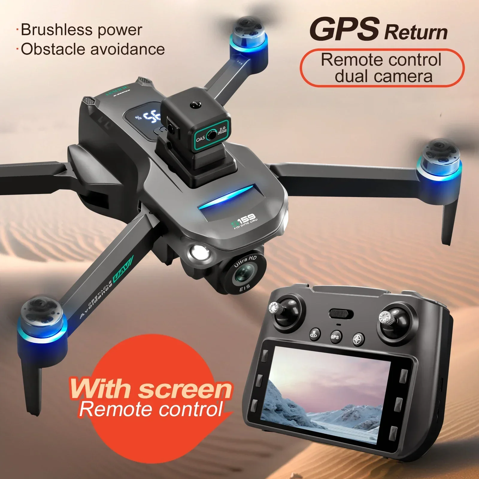 S159 GPS Drone, HD Dual Camera - đánh giá và giá Drone Gps Mount